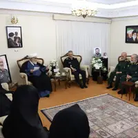 حضور مسئولین ارشد کشور در منزل شهید سلامی