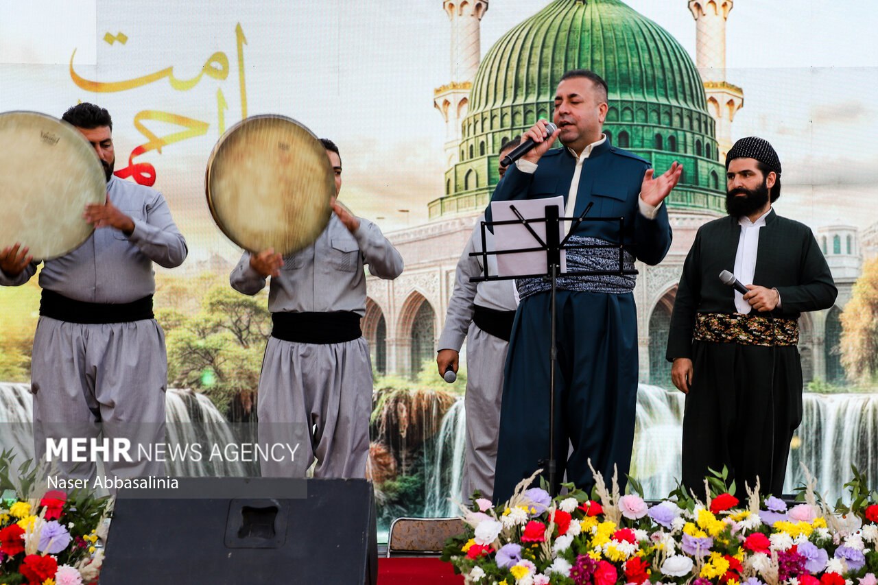 عکس/ جشن مهمانی امت احمد(ص) در سنندج