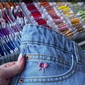 پاپیون های صورتی ترند برای شلوار!