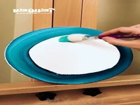 طراحی زیبای ماه در قاب جنگل