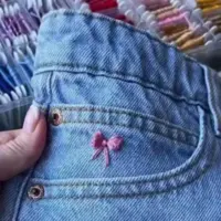 پاپیون های صورتی ترند برای شلوار!