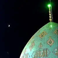  ماه‌گرفتگی از نمای مسجد جمکران  