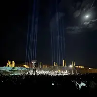 عکس/ تصویری تماشایی از کنسرت در تخت جمشید