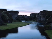دره بسیار زیبا در ایسلند