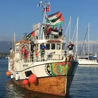 استقبال گرم از کشتی‌های کاروان شکست حصر غزه در تونس 