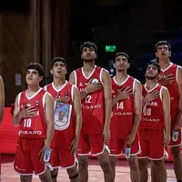 تیم بسکتبال نوجوانان ایران در رده ششم کاپ آسیا ایستاد