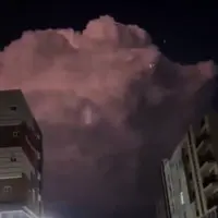  ابر ترسناک بر فراز اسلام‌آباد پاکستان