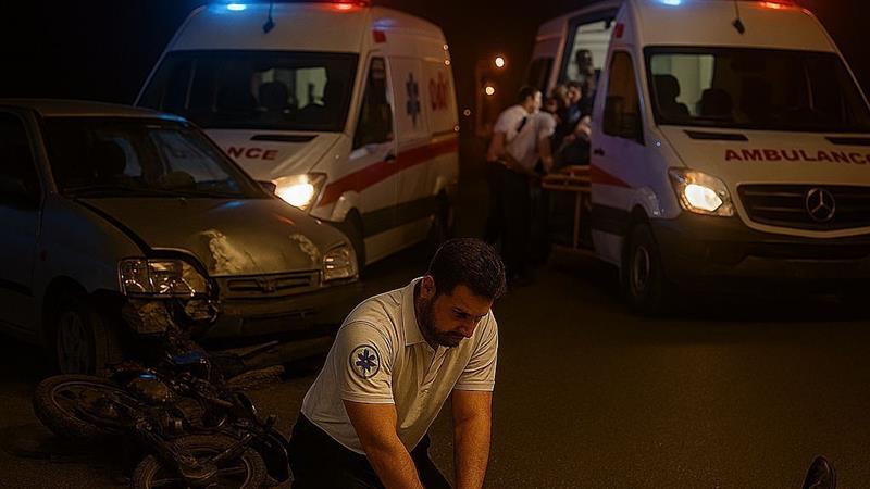 ۶ نفر بر اثر تصادف زنجیرهای در محور کامیاران- سنندج مصدوم شدند