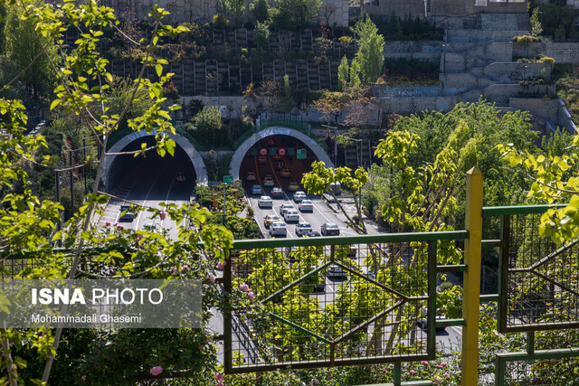 باند جنوبی تونل رسالت و باند شمالی تونل شهدای غزه امشب مسدود است
