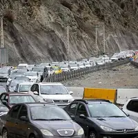 ترافیک سنگین در جاده چالوس و آزادراه تهران -شمال  