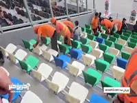 آخرین وضعیت استادیوم تاشکند پیش از آغاز فینال کافا