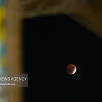 ماه‌گرفتگی در آسمان قزوین