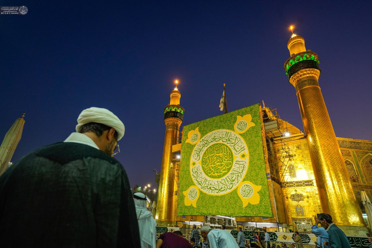 عکس/ شکوه جشن میلاد پیامبر رحمت در حرم مطهر علوی