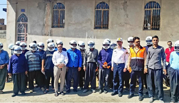 همایش موتورسیکلتسواران قانونمند در دینور برگزار شد