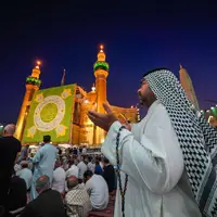 عکس/ شکوه جشن میلاد پیامبر رحمت در حرم مطهر علوی