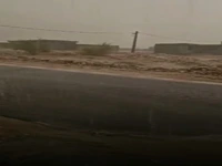 بارش شدید باران و تگرگ تابستانی در بستک هرمزگان 