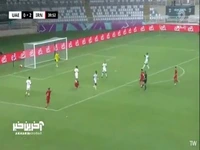 گل سوم امید ایران به امارات توسط سعید سحرخیزان در دقیقه 42 