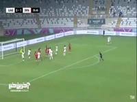 گل دوم امید ایران به امارات توسط سعید سحرخیزان در دقیقه 36 