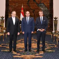 دیدار عراقچی و گروسی با رئیس‌جمهور مصر 