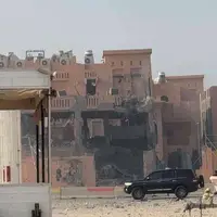 لحظات اولیه بمباران دوحه پایتخت قطر 
