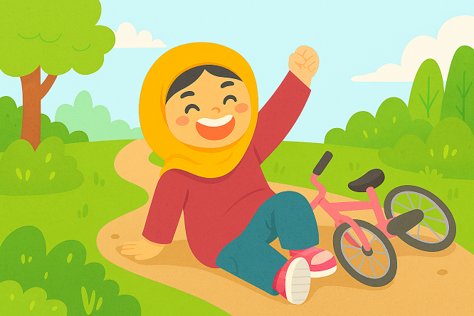 سارا و دوچرخه‌ی صورتی