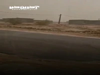 بارش شدید باران و تگرگ تابستانی در بستک هرمزگان