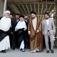 دیدار و گفت‌وگوی حکیم با نماینده آیت‌الله العظمی سیستانی و بازدید از پروژه‌های علمی و درمانی در قم
