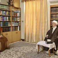 دیدار و گفت‌وگوی سیدعمار حکیم با آیت‌الله العظمی مکارم شیرازی