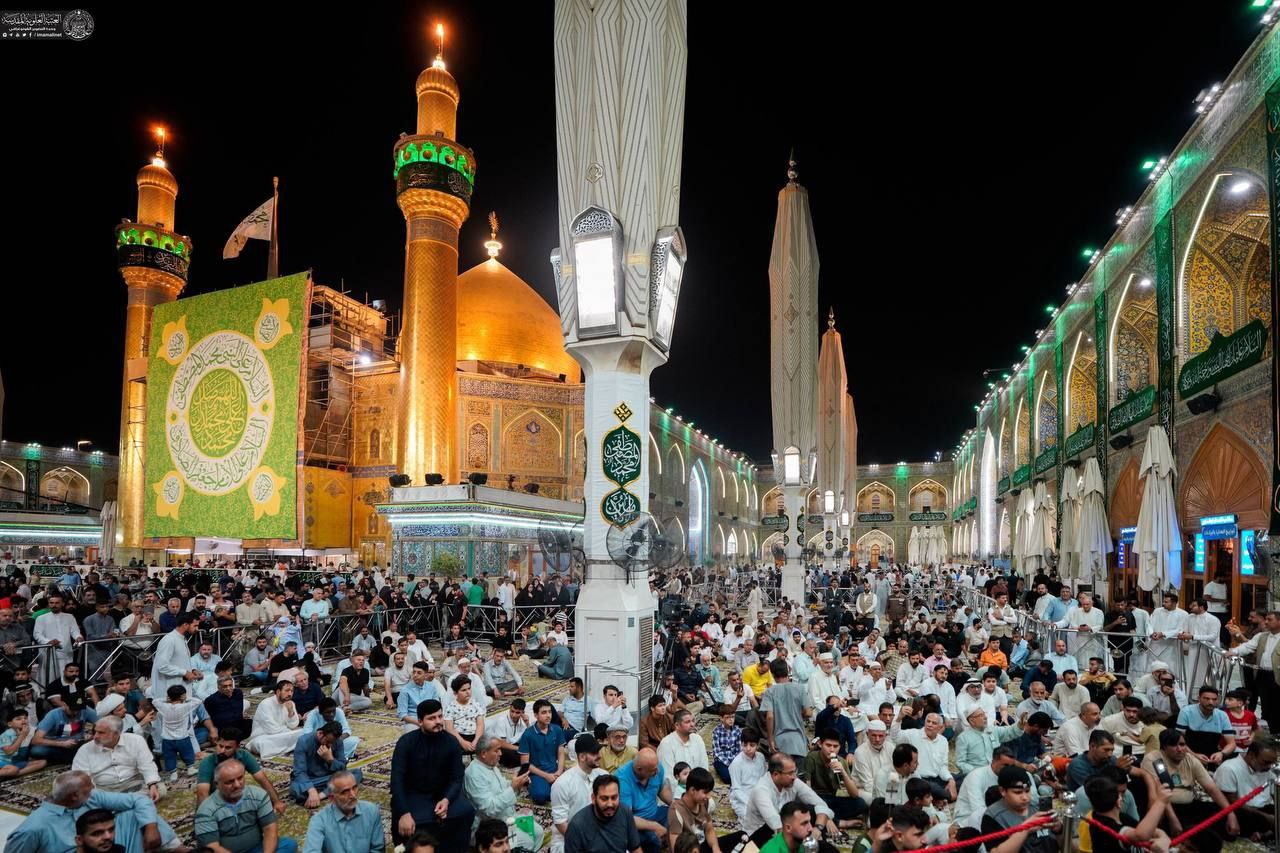 جشن مردمی میلاد رسول خاتم در حرم مطهر علوی