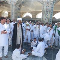از یزد تا حریم قدس رضوی/ عاشقان پیاده به مقصد عشق رسیدند
