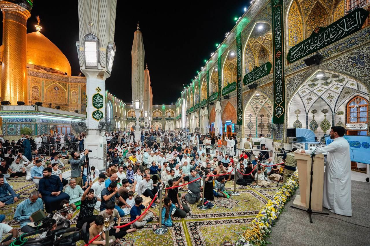 جشن مردمی میلاد رسول خاتم در حرم مطهر علوی
