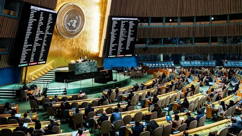 قطعنامه‌ تشکیل کشور فلسطین در مجمع عمومی سازمان ملل تصویب شد