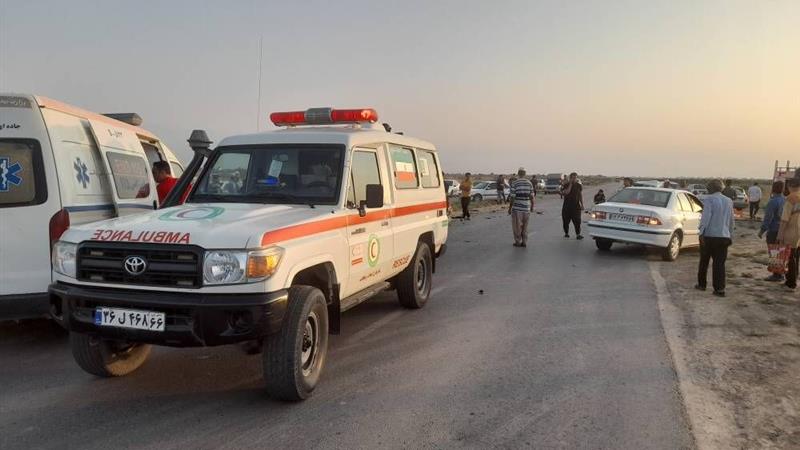 ۱۰ نفر بر اثر حادثه رانندگی در کردستان مصدوم شدند