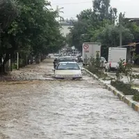 بارش شدید باران در گنبدکاووس