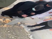 وداع «ام اسامه» با فرزندش «همام الحیه»