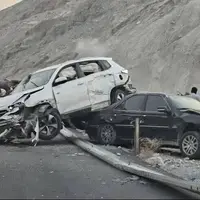 تصادف زنجیره‌ای در بابل ۱۴ مصدوم برجا گذاشت