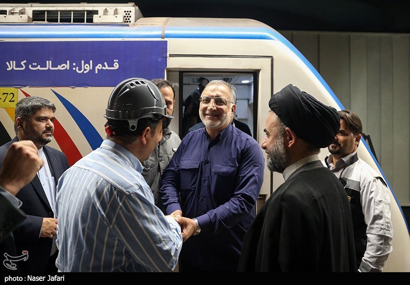 عکس/ تست گرم خط ۷ متروی تهران