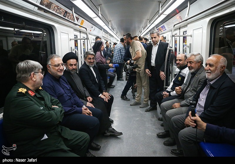 عکس/ تست گرم خط ۷ متروی تهران