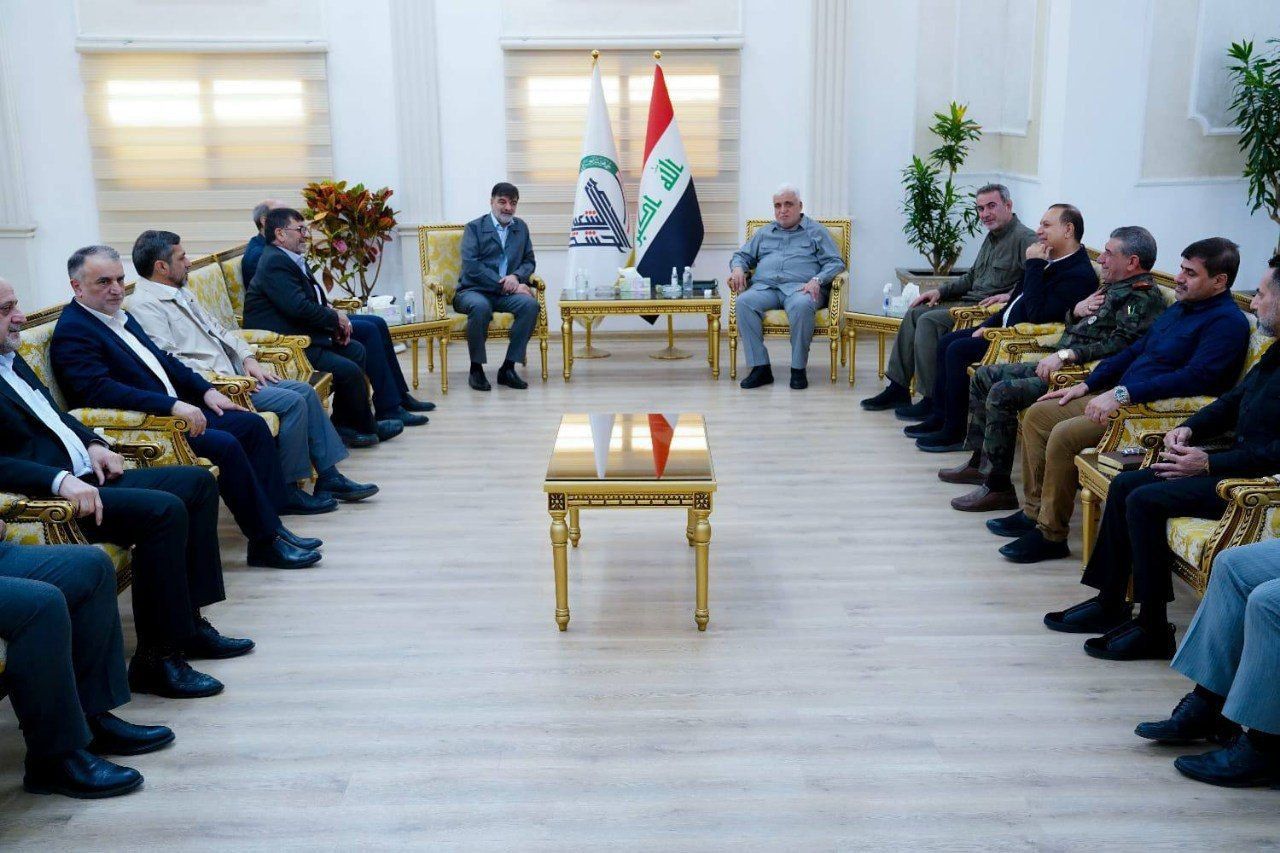 ملاقات فرمانده الحشد الشعبی با سردار رادان در بغداد 