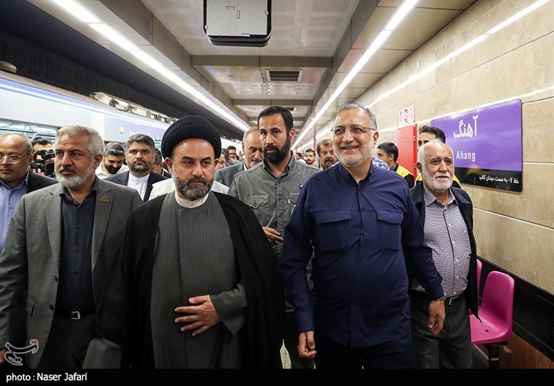 عکس/ تست گرم خط ۷ متروی تهران