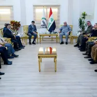 ملاقات فرمانده الحشد الشعبی با سردار رادان در بغداد 