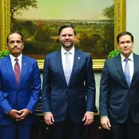 نخست وزیر قطر با معاون رئیس جمهور و وزیرخارجه آمریکا دیدار کرد