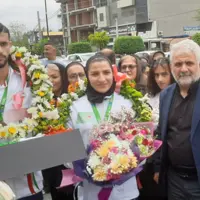 بازگشت مدال‌آوران مسابقات قهرمانی ووشو بزرگسالان جهان به آمل