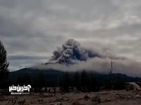 فوران آتشفشان شیولوچ در کامچاتکا روسیه