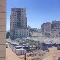 تخریب کامل برج النور غزه توسط حمله هوایی اسرائیل