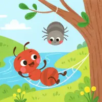 مورچه و عنکبوت، همبازی کنار رود