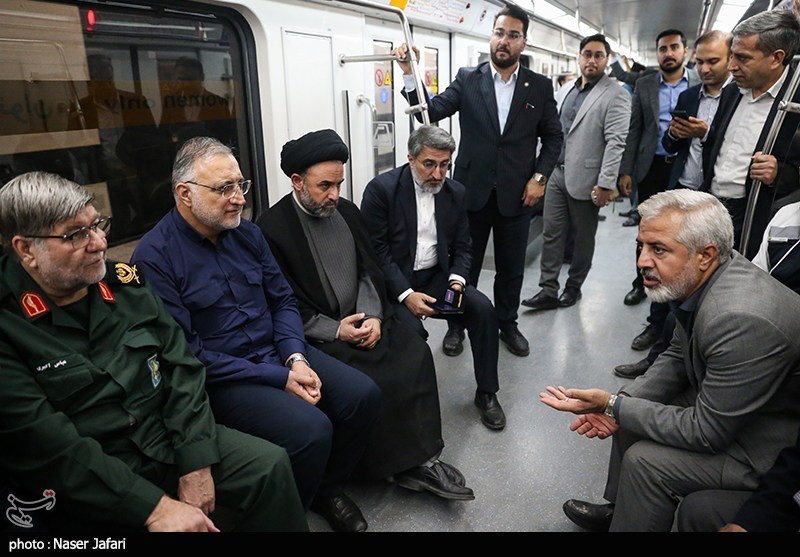 عکس/ تست گرم خط ۷ متروی تهران