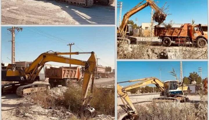 عملیات لایروبی کانالهای آبهای سطحی در بوشهر آغاز شد