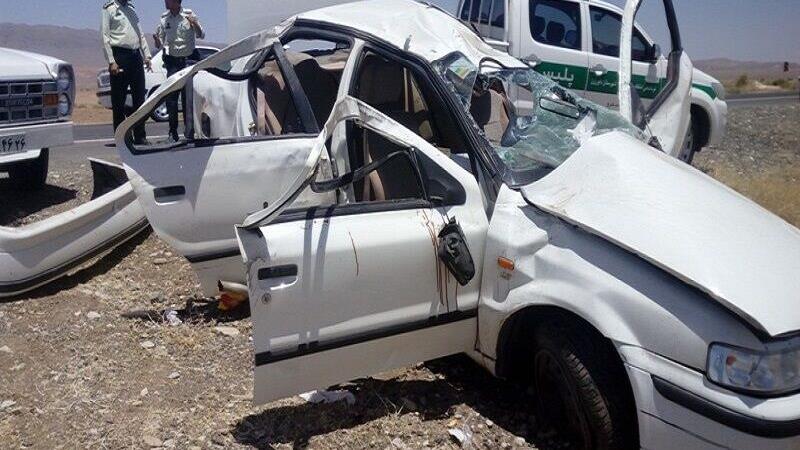 جان باختن ۲ نفر بر اثر واژگونی خودرو در سنندج