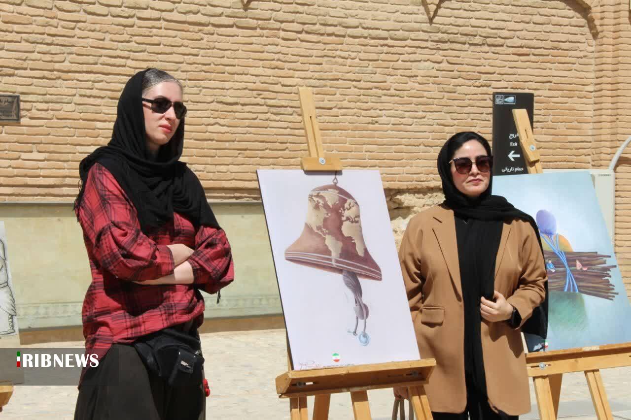  گشایش نمایشگاه آثار کاریکاتوریست‌های چهره جهان در لرستان